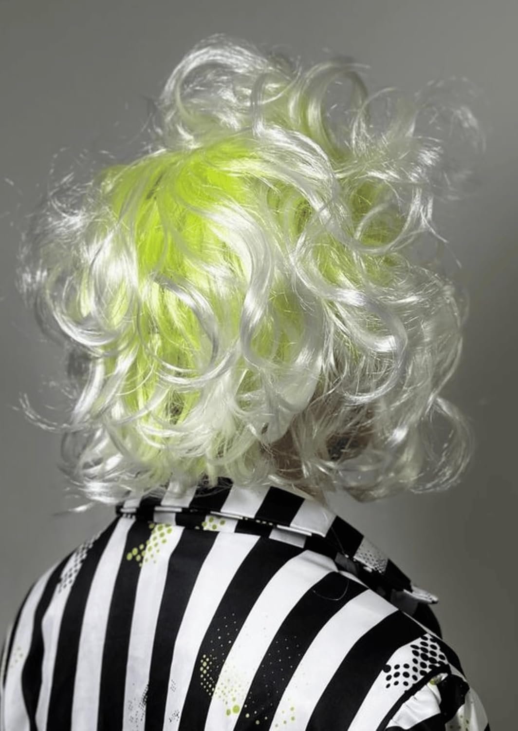 ALLAURA Premium Betelgeuse Green Wig with Bald Cap — Compatible with Beetlejuice Wig | Halloween Beetlejuice Hair Unisex - Image 6