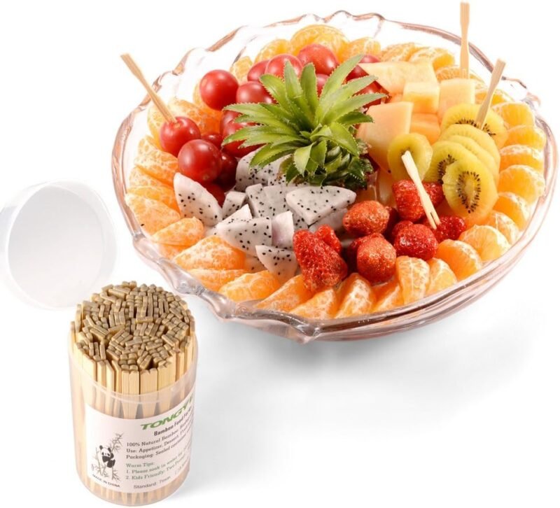 Mini Bamboo Forks 3.5 inch, Cocktail Forks Appetizer Forks, Small Wood Forks for Fruit, Disposable Tiny Food Picks for Party，Charcuterie Supplies Accessories, Wooden Toothpicks Fork. 110 PCS - Image 5