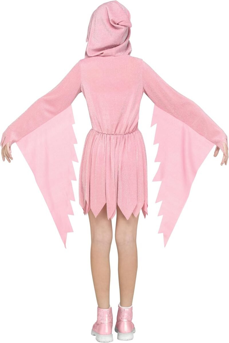 Fun World Girls Ghost Face Pink Sparkle - Image 3