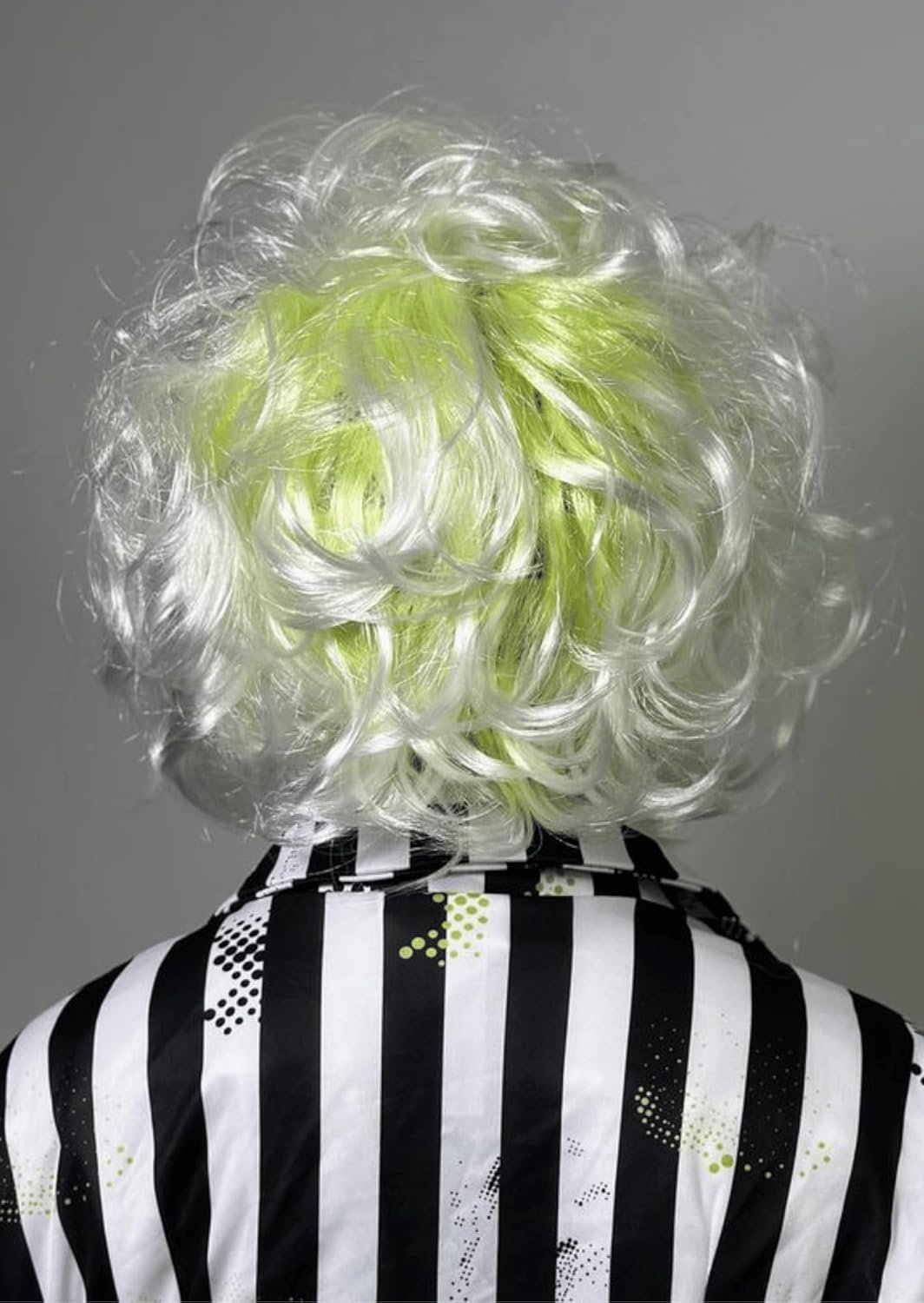 ALLAURA Premium Betelgeuse Green Wig with Bald Cap — Compatible with Beetlejuice Wig | Halloween Beetlejuice Hair Unisex - Image 5