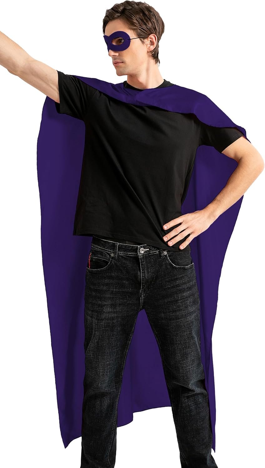 Superhero Capes and Masks for Adult, Halloween Vampire Capes Superhero Party Capes Superhero Costumes - Image 3