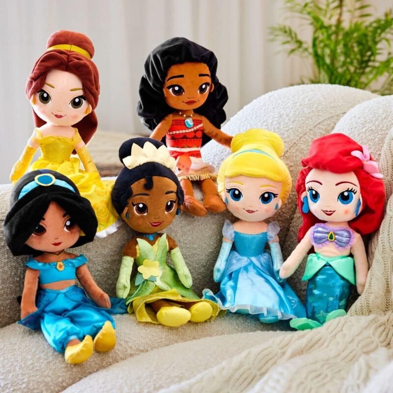 DISNEY STORE Official Princess Plush Doll, Jasmine from Aladdin, Medium 14 Inches, Soft Plushy with Embroidered Features, Princess Toys for Girls, Disney Dolls, Stuffed Animals for Girls - Image 4
