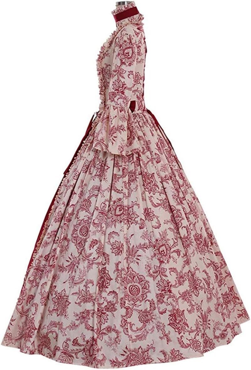 1791's lady Women's Victorian Rococo Dress Temperament Palace Evening Dress Inspiration Maiden Horn Sleeve Costume - Image 3