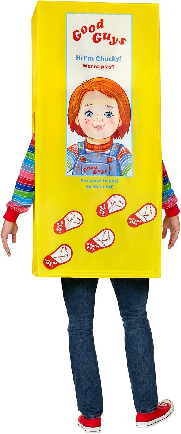 Spirit Halloween Adult Chucky Box Costume | Officially Licensed |Horror | Good Guy Chucky - Image 2