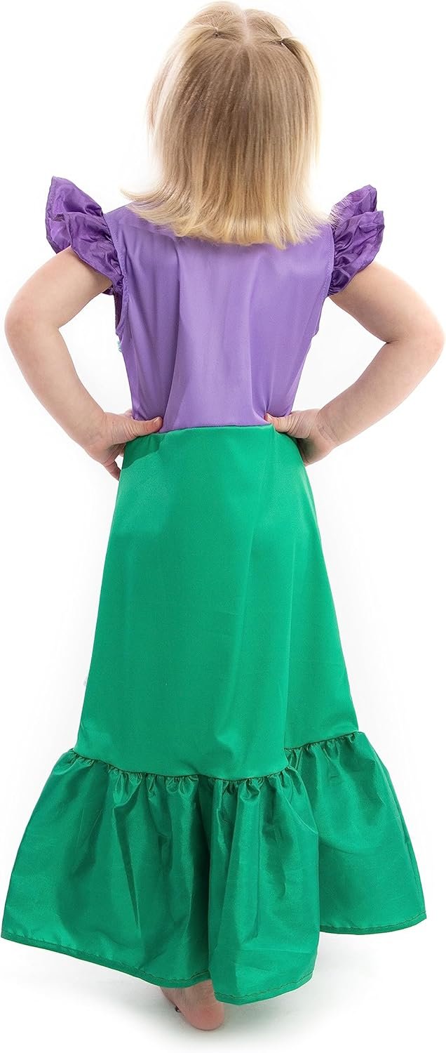 Little Adventures Classic Mermaid Princess Dress Up Costume - Machine Washable Child Pretend Play Dress with No Glitter - Image 9