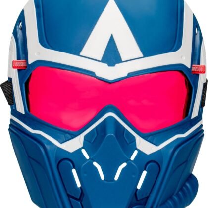 Marvel Studios Captain America Brave New World Flight Vision Mask, Roleplay Toy, Super Hero Toys for Kids 5 and Up