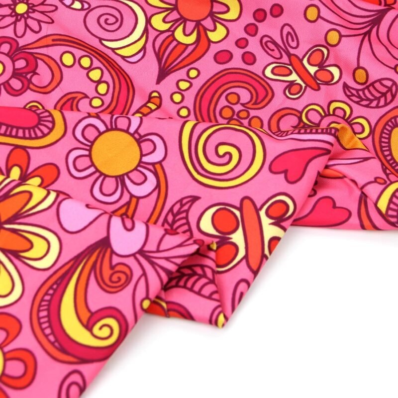 bopika 60s 70s Hippie Disco Dress Costume Women's Retro Disco Outfit Women Halloween Floral Dresses - Image 6
