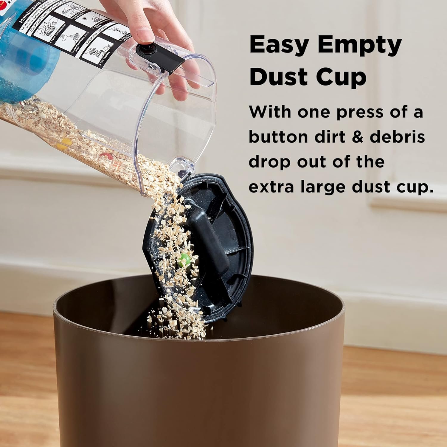 Eureka NEU10AE5 Powerful Bagless Upright Vacuum Cleaner Carpet and Floor, AirSpeed Ultra-Lightweight Vacuum Cleaner, w/ Replacement Filter, Blue - Image 3