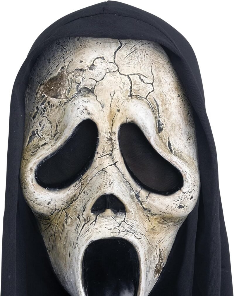 Fun World Officially Licensed Ghost Face Aged Mask Costume Accessory - Image 5