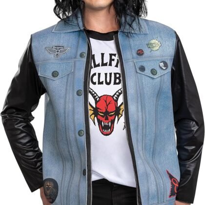 Disguise mens Eddie Costume, Official Adult Stranger Things Halloween Costume Jacket