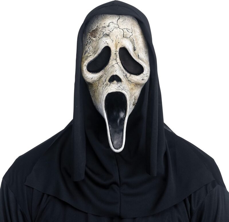 Fun World Officially Licensed Ghost Face Aged Mask Costume Accessory - Image 4