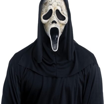 Fun World Officially Licensed Ghost Face Aged Mask Costume Accessory