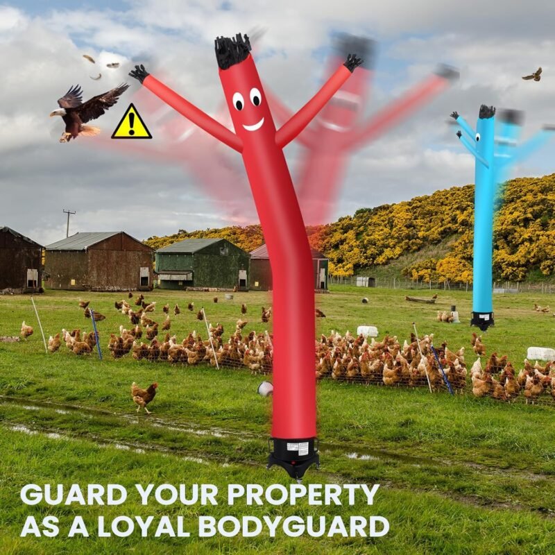12FT Inflatable Dancing Man with 3/4HP Blower, Highly Durable and Tear Resistant Polyester Polyamide Nylon Inflatable Man Dancing, Waving Inflatable Tube Guy - Image 6