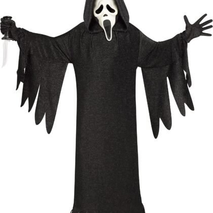 Fun World Officially Licensed 25th Anniversary Ghost Face Youth Costume, Large