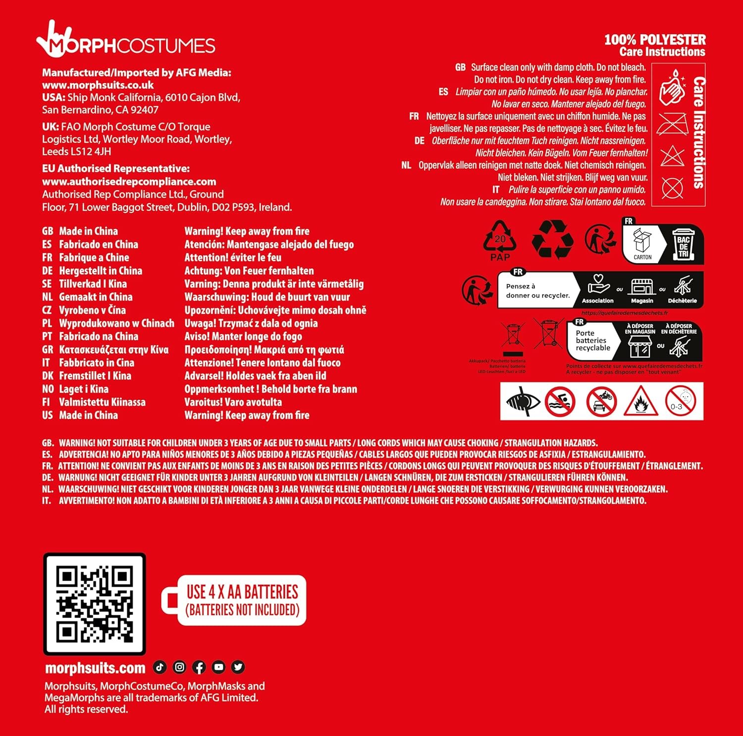 Morph Inflatable Tube Man Costume Adult, Wacky Inflatable Tube Man Costume, Halloween Costumes for Men - Image 8