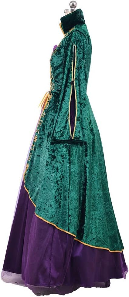 Medieval Witch Sister Cosplay Costume Womens Dress Halloween Costume Robe - Image 3