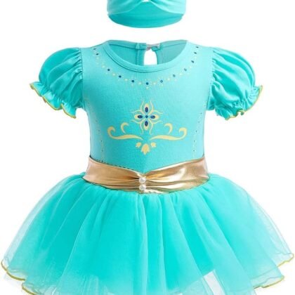 Baby Girls Snow White Belle Sofia Birthday Princess Christmas Halloween Costume Bodysuit Romper Tutu Dress w/Headband