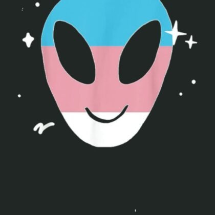 Alien Trans LGBTQ Pride Flag Transgender Space Notebook: Lined Journal Alien, 110 Pages, Size 6"x9", lined journal ufo, alien journal, ufo journal, lined journal notebook