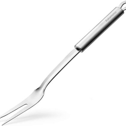 Carving Fork, Meat Fork, 12 Inch Cooking Fork, Stainless Steel BBQ Fork, Long Metal Chef Pro Kitchen Forks for Barbecue, Serving, Cooking, Grilling, Roasting