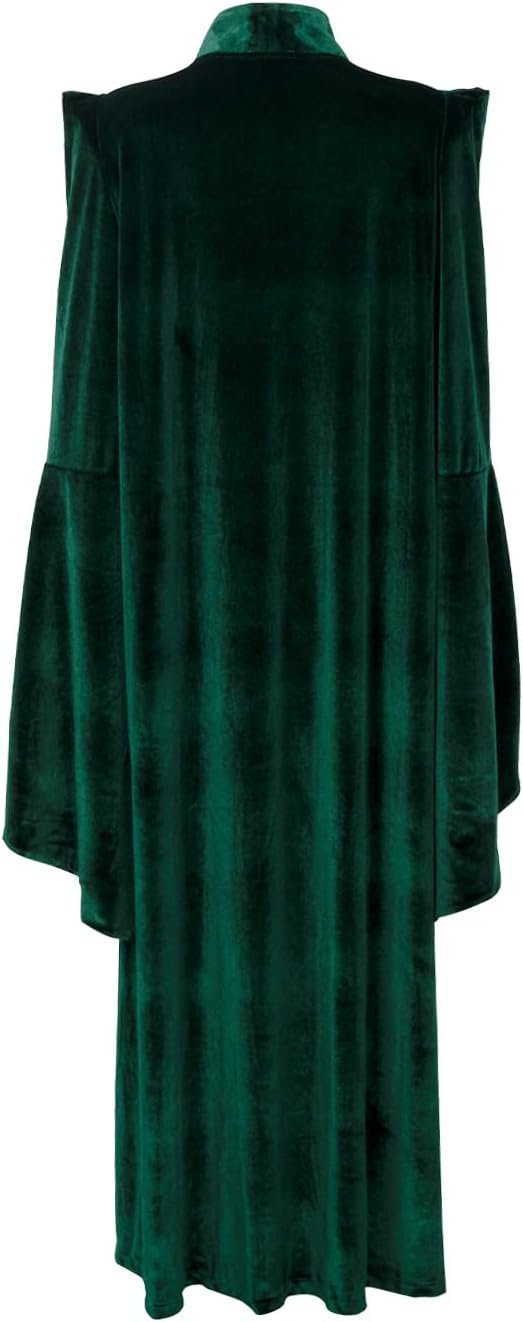 Womens Professor Costume Witch Halloween Cosplay Robe Wizard Cloak Witch Hat - Image 4