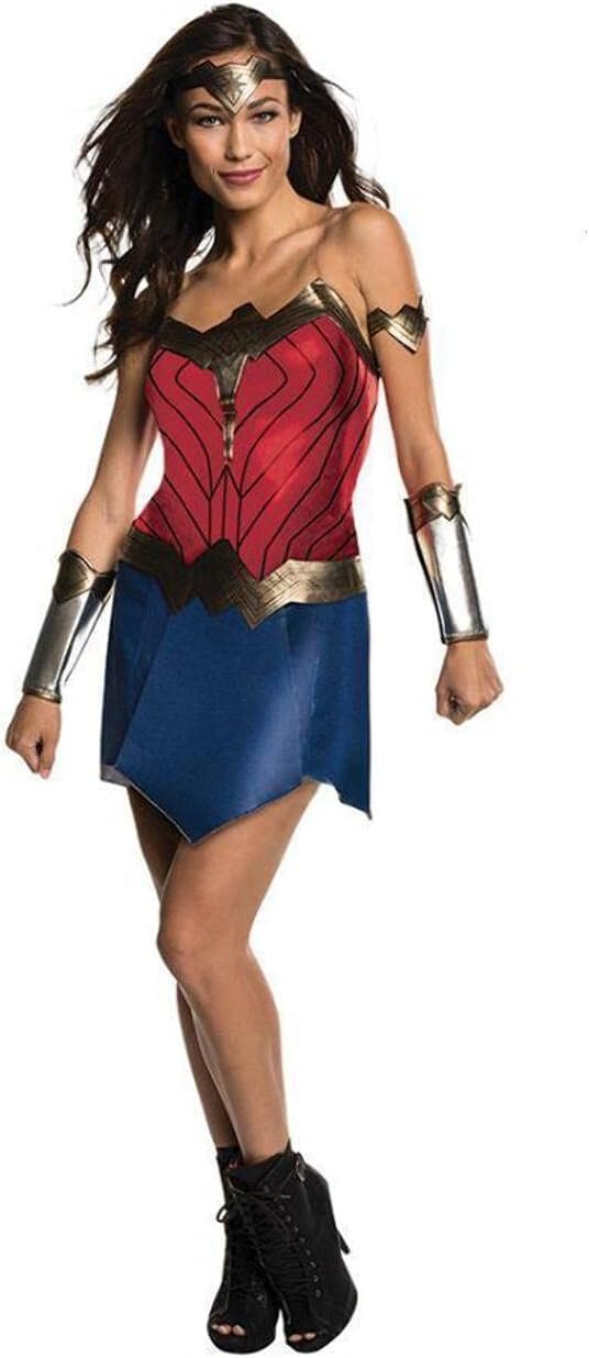 Rubies Women's DC Wonder Woman Costume with Accessories for Themed Parties and Halloween, As Shown, Medium