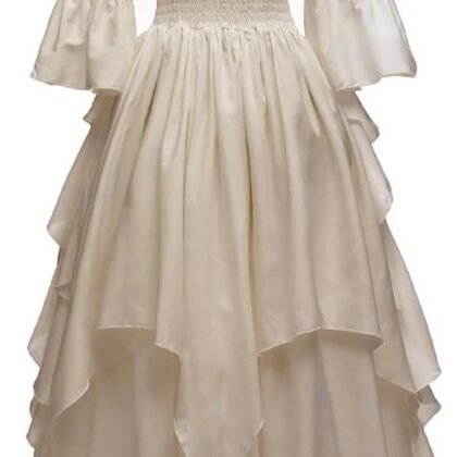 Abaowedding Women's Gothic Witch Dress Medieval Renaissance Costume Victorian Dress