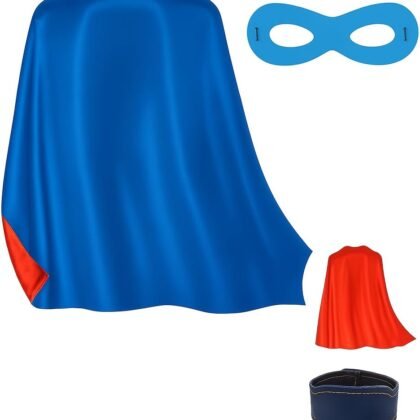 Superhero Capes and Masks for Kids - Satin Capes and Felt Masks for Boys