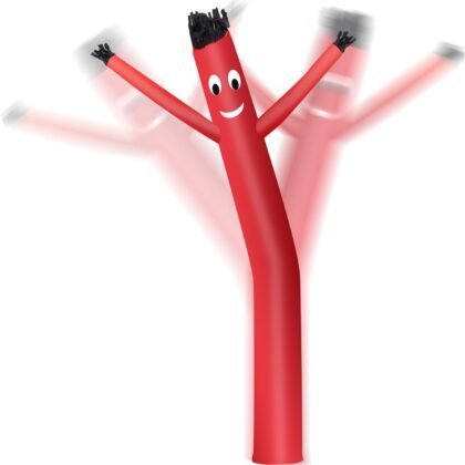 12FT Red Inflatable Dancing Man Without Blower (Red)