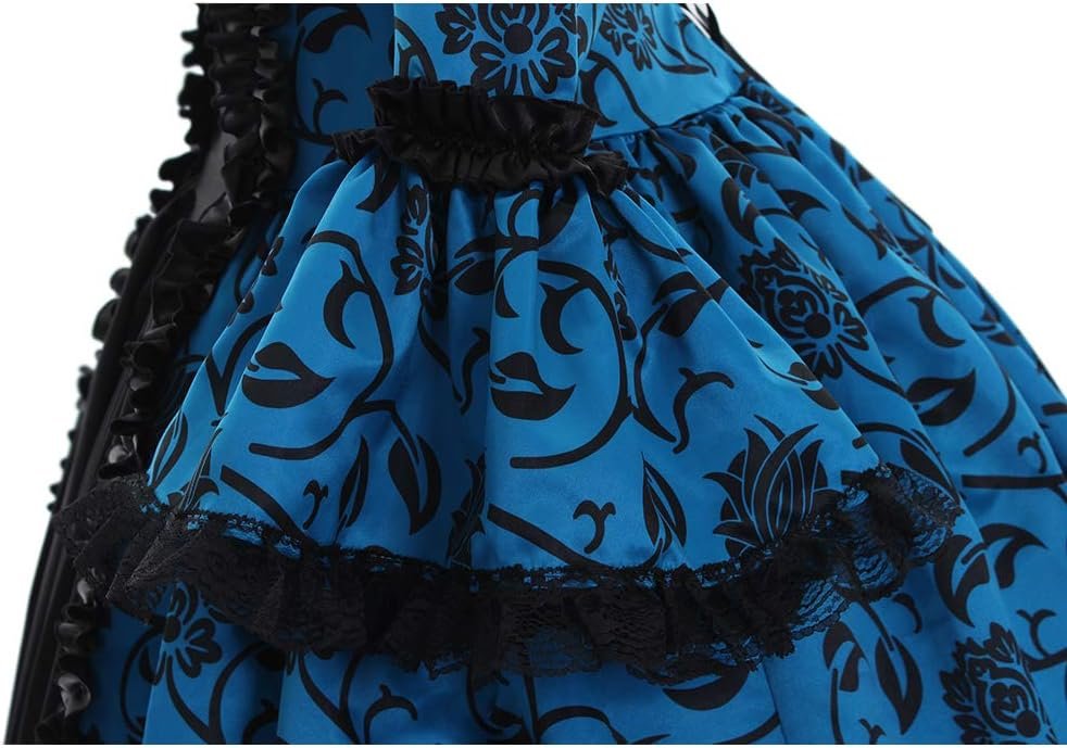 1791's lady Women's Victorian Rococo Dress Inspration Maiden Costume - Image 8