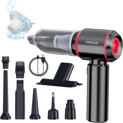 Car Vacuum Cleaner High Power Upgrade 21000PA 3-in-1 Car Vacuum Cleaner for Home, Car, Office (Black Classic)