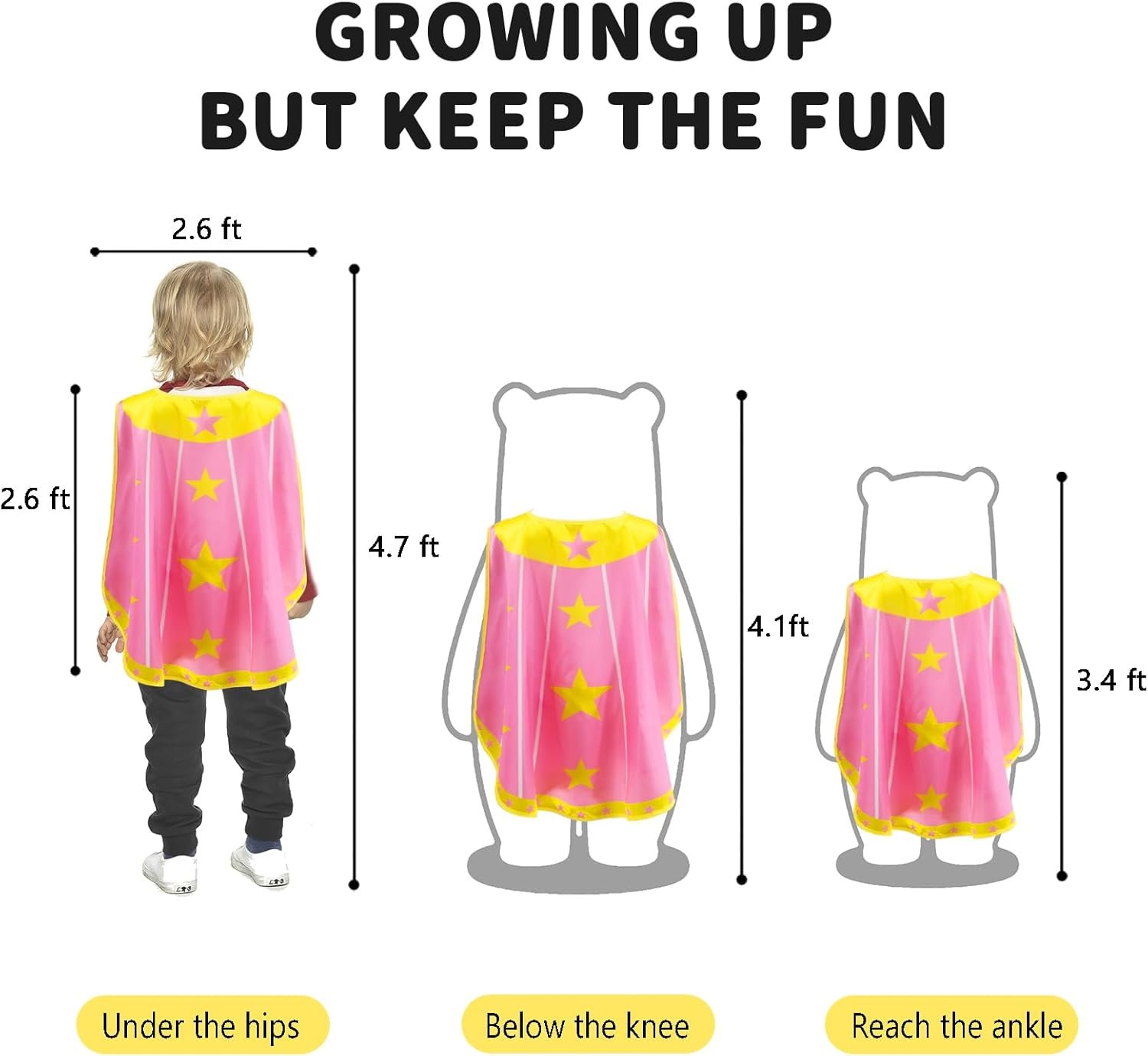 iROLEWIN Superhero-Capes for Kids Super Hero Costumes Girls-Boys Toddler Dress Up Clothes as Party-Toys Gifts Mask Bracelet - Image 8