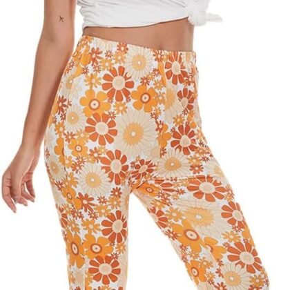 FunMular 60s 70s Outfits for Women Hippie Clothes Costume With 70's Tops Accessories Pants Fringe Vest Tassel Cardigan