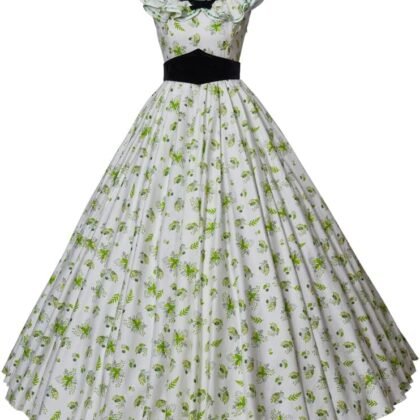 LoliMiss Gone with the Wind Scarlett Cosplay Costume Cute Green Floral Southern Dress Gown