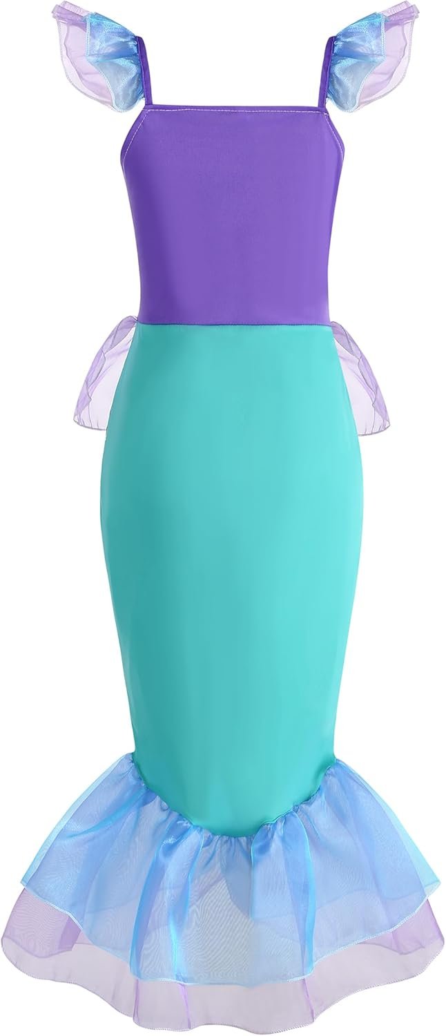 Princess Costume for Little Girls Cosplay Princess Dress Birthday Party Halloween Christmas 3-10Y - Image 3