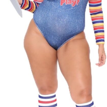 Adult Sexy Chucky Costume Women Gothic Fancy Dress