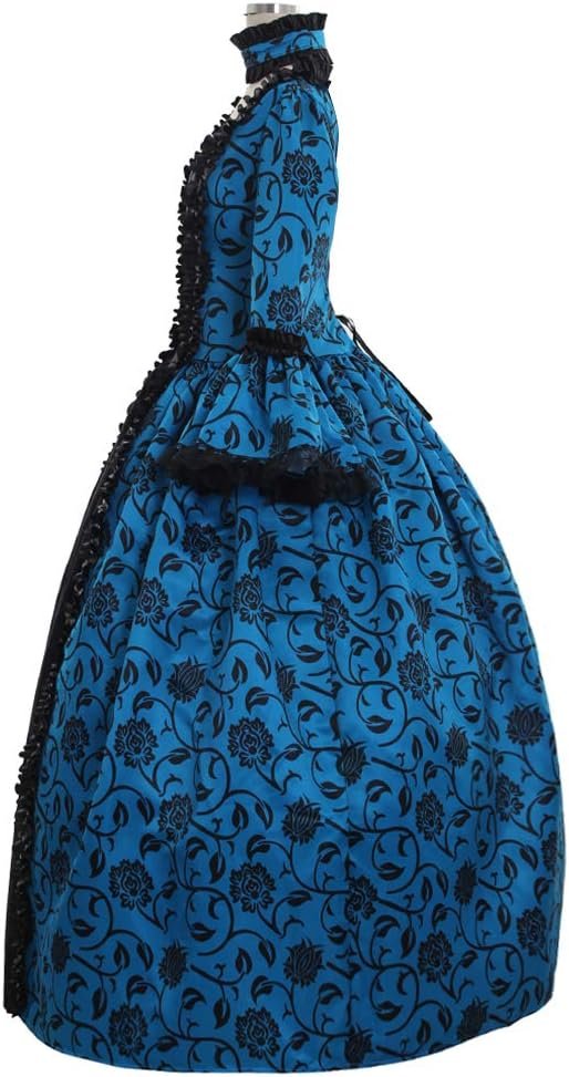 1791's lady Women's Victorian Rococo Dress Inspration Maiden Costume - Image 4
