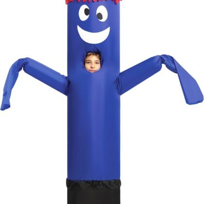 Spooktacular Creations Kids Tube Man Inflatable Costumes Tube Man Wavy Arm Guy Costumes for Halloween Parties