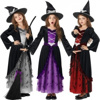 Morph Witch Costume Kids, Witch Costume For Girls, Halloween Costumes For Girls And Toddler