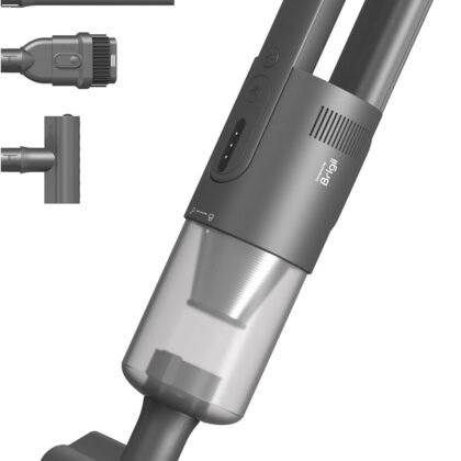 Brigii Pet Hair Vacuum with Anti-Tangle Hair Tool, Cordless Stairs Vacuum, 14KPa Handheld Vacuum with BRUSHLESS DC Motor, Triple Air Filtration System, USB-C Rechargeable H5-Wall Mount