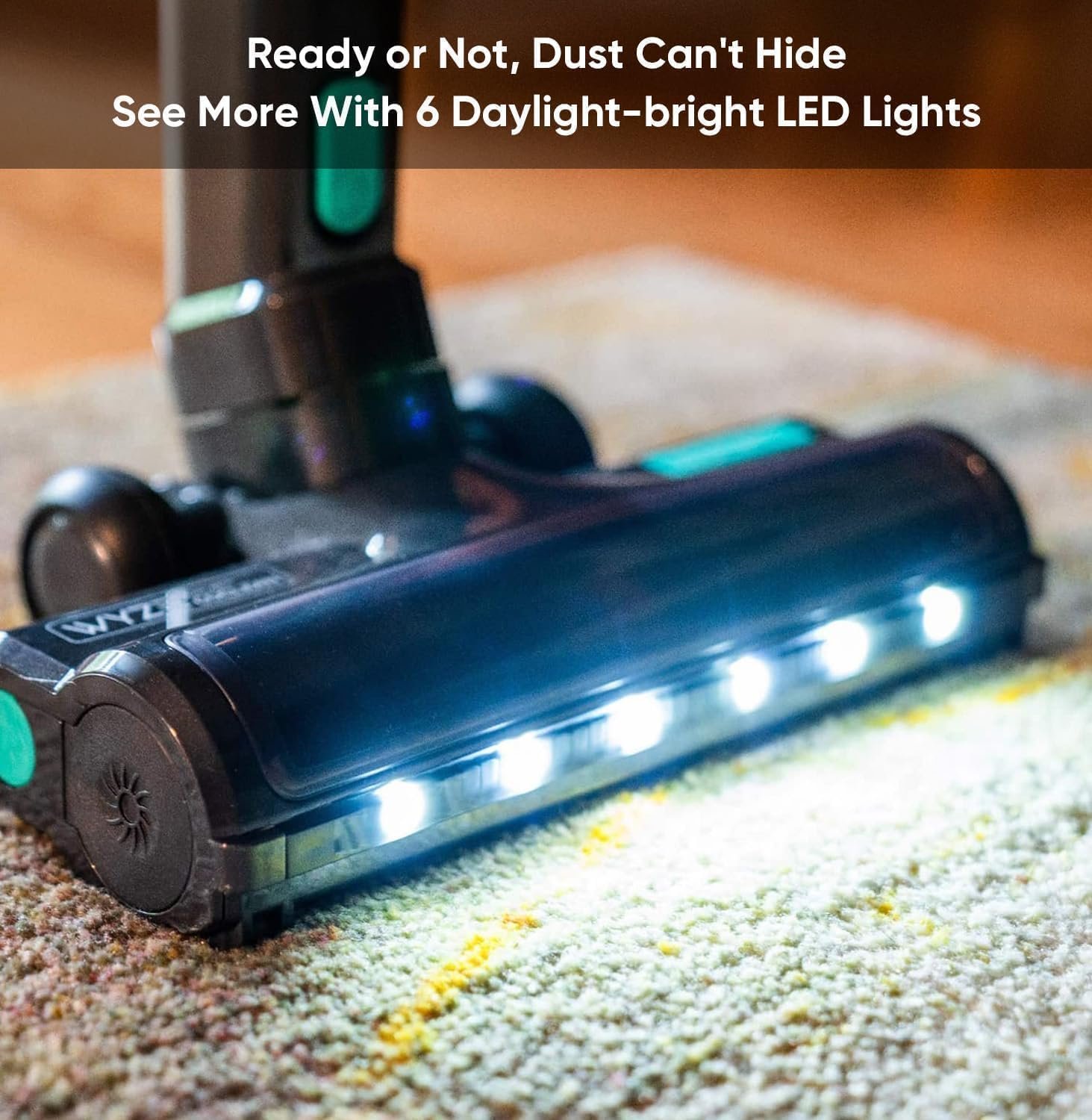 Wyze Cordless Vacuum S with 20Kpa Powerful Suction, Lightweight Stick with HEPA Filter, 300W Powerful Brushless Motor, 40mins Runtime for Home Hard Floor Carpet Pet Hair - Image 3