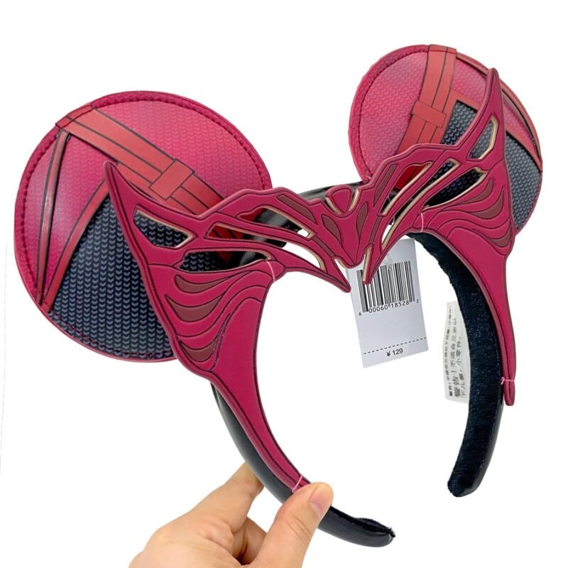 Halloween Mouse Ear Headbands, Red Ear Headband Hair Accessories Halloween Cosplay Gift for Women & Girls - Image 6