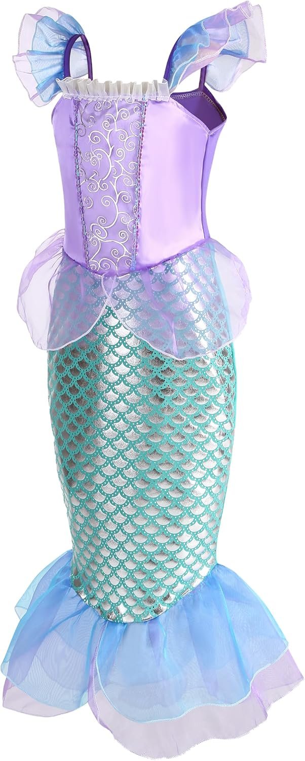 Princess Costume for Little Girls Cosplay Princess Dress Birthday Party Halloween Christmas 3-10Y - Image 2