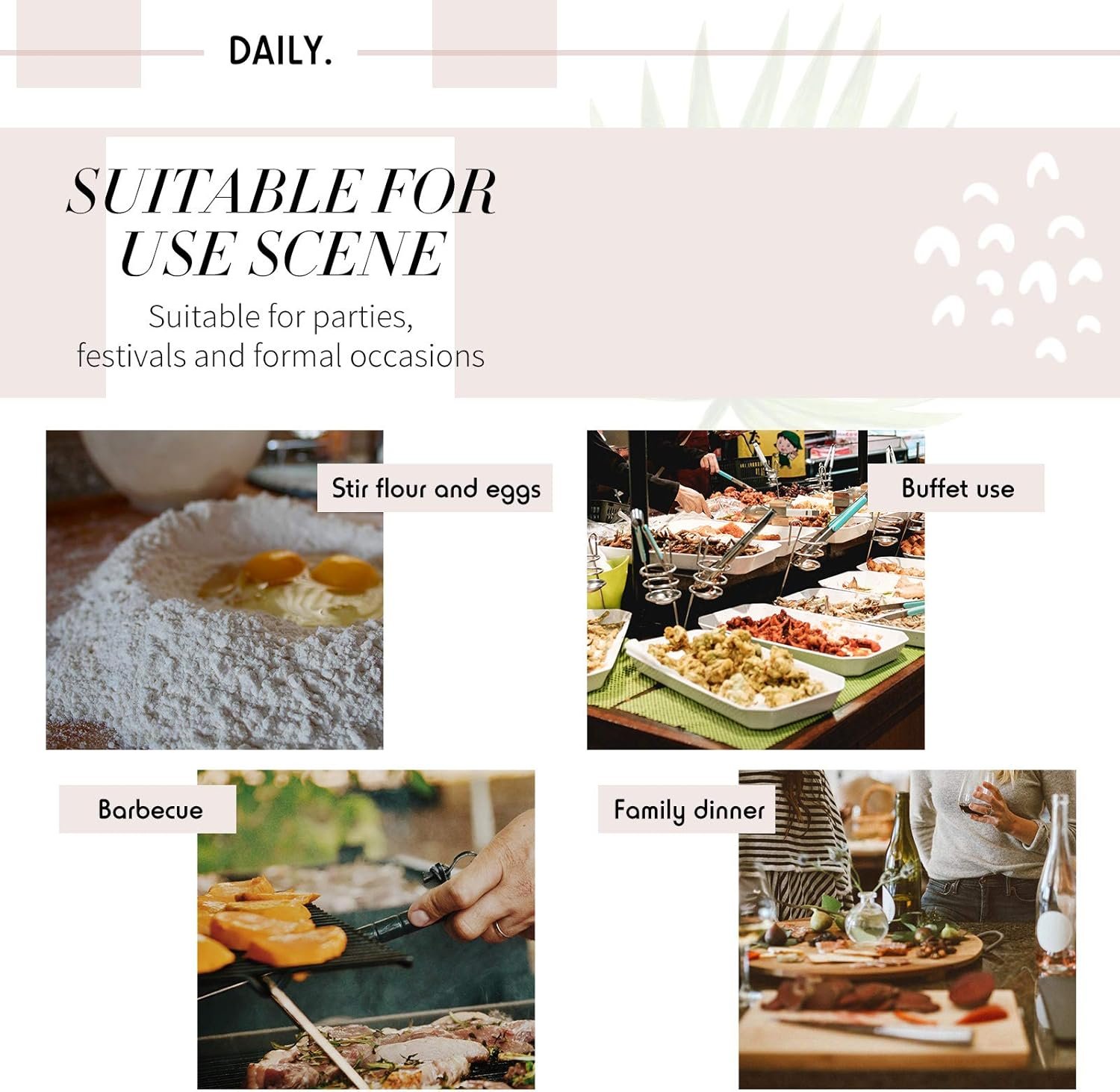 Patelai Pastry Jumbo Giant Huge Fork 10.8 Inch Stainless Steel Fork for Mashing Food Whisking Eggs Dishwasher Safe Heat Resistant Baking Serving Mixing for Kitchen Use - Image 7