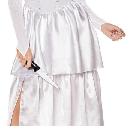 Spirit Halloween Bride of Chucky Adult Tiffany Wedding Dress Costume | Officially licensed | Horror