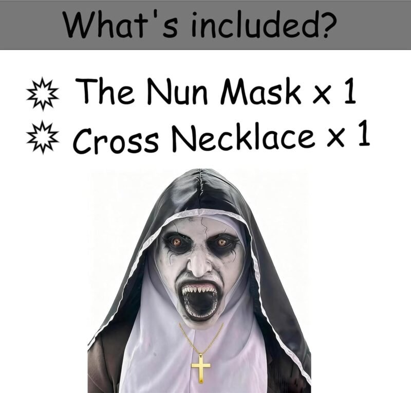 Adults Halloween Scary Zombie Vampire Mask - Reusable With Adjustable Earloops, Washable Printing - Image 5