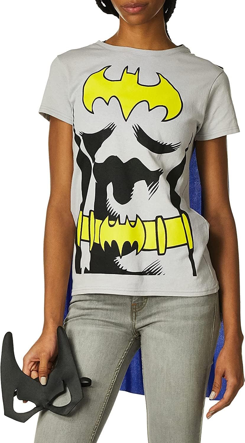 Rubies DC Comics Superheroes: Batgirl T-Shirt With Cape, Mask for Adults, Women's Small - Image 3