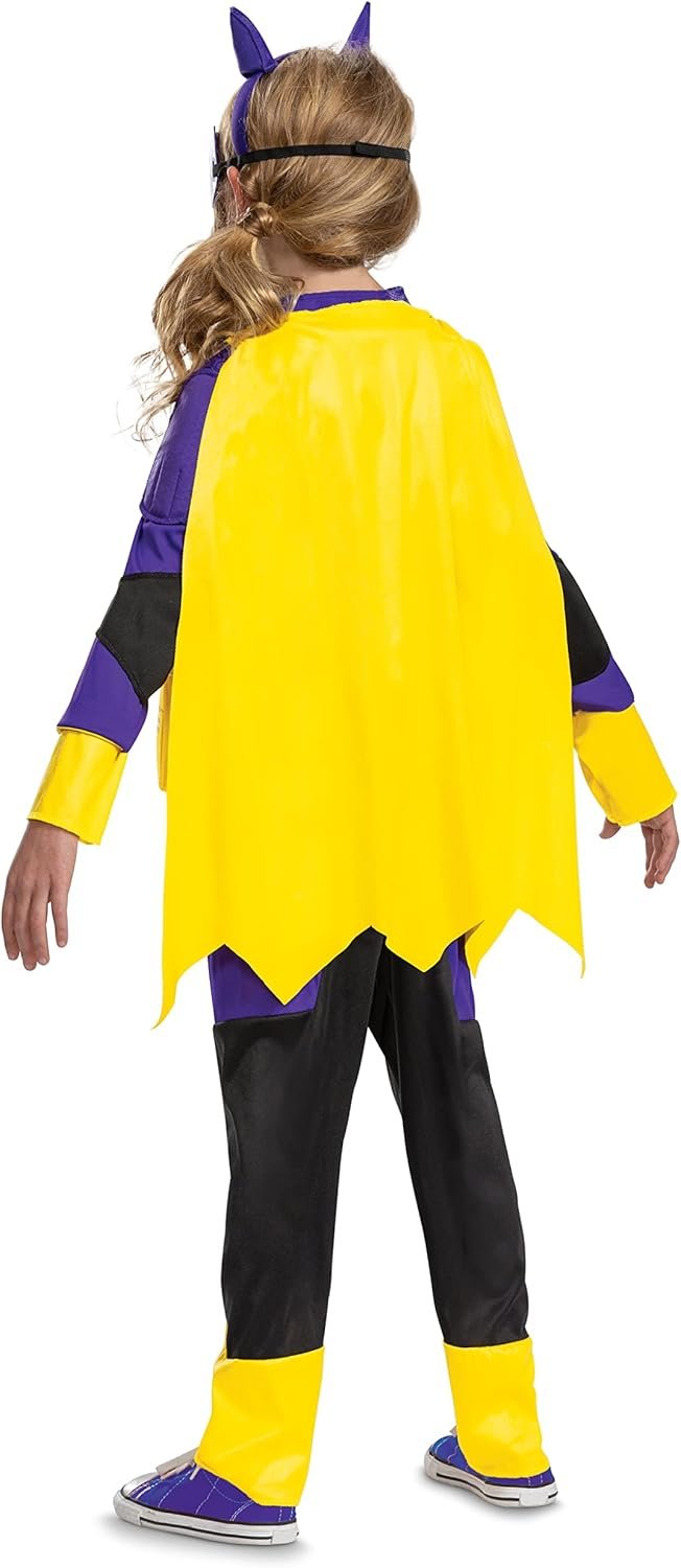 Disguise Batgirl Costume, Official Batwheels Deluxe Costume Outfit and Batgirl Mask - Image 2