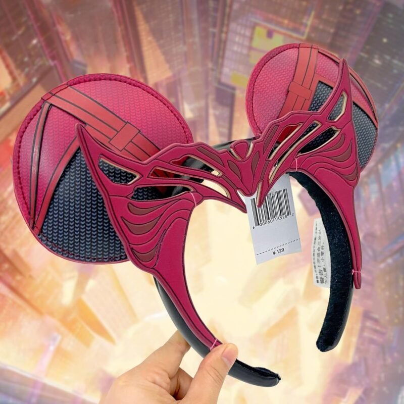 Halloween Mouse Ear Headbands, Red Ear Headband Hair Accessories Halloween Cosplay Gift for Women & Girls - Image 5