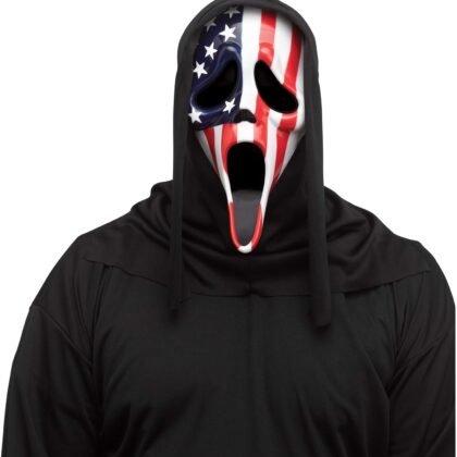 Fun World Officially Licensed Patriotic Ghost Face Mask.