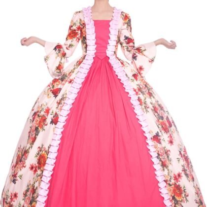 CountryWomen Victorian Dress for Women Long Party Dress Women's Rococo Masquerade Ball Gown